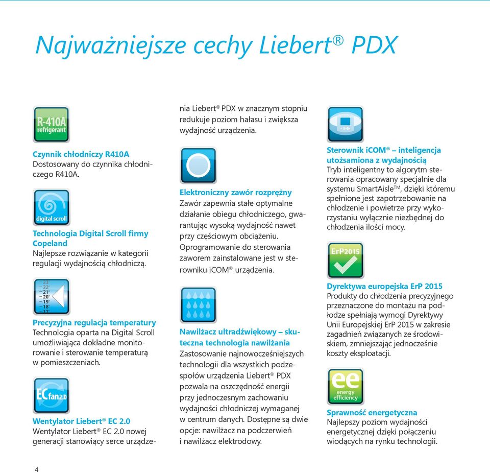 Technologia Digital Scroll firmy Copeland Najlepsze rozwiązanie w kategorii regulacji wydajnością chłodniczą.