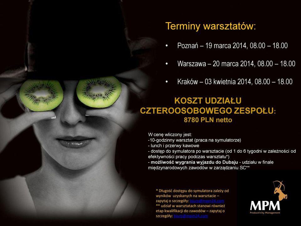 00 Kraków 03 kwietnia 2014, 08.00 18.