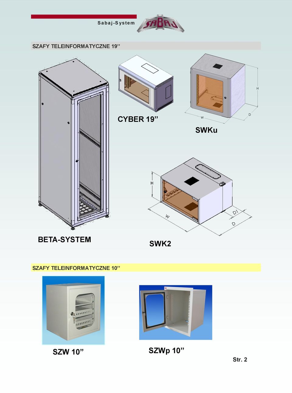 SWKu BETA-SYSTEM SWK2 SZAFY