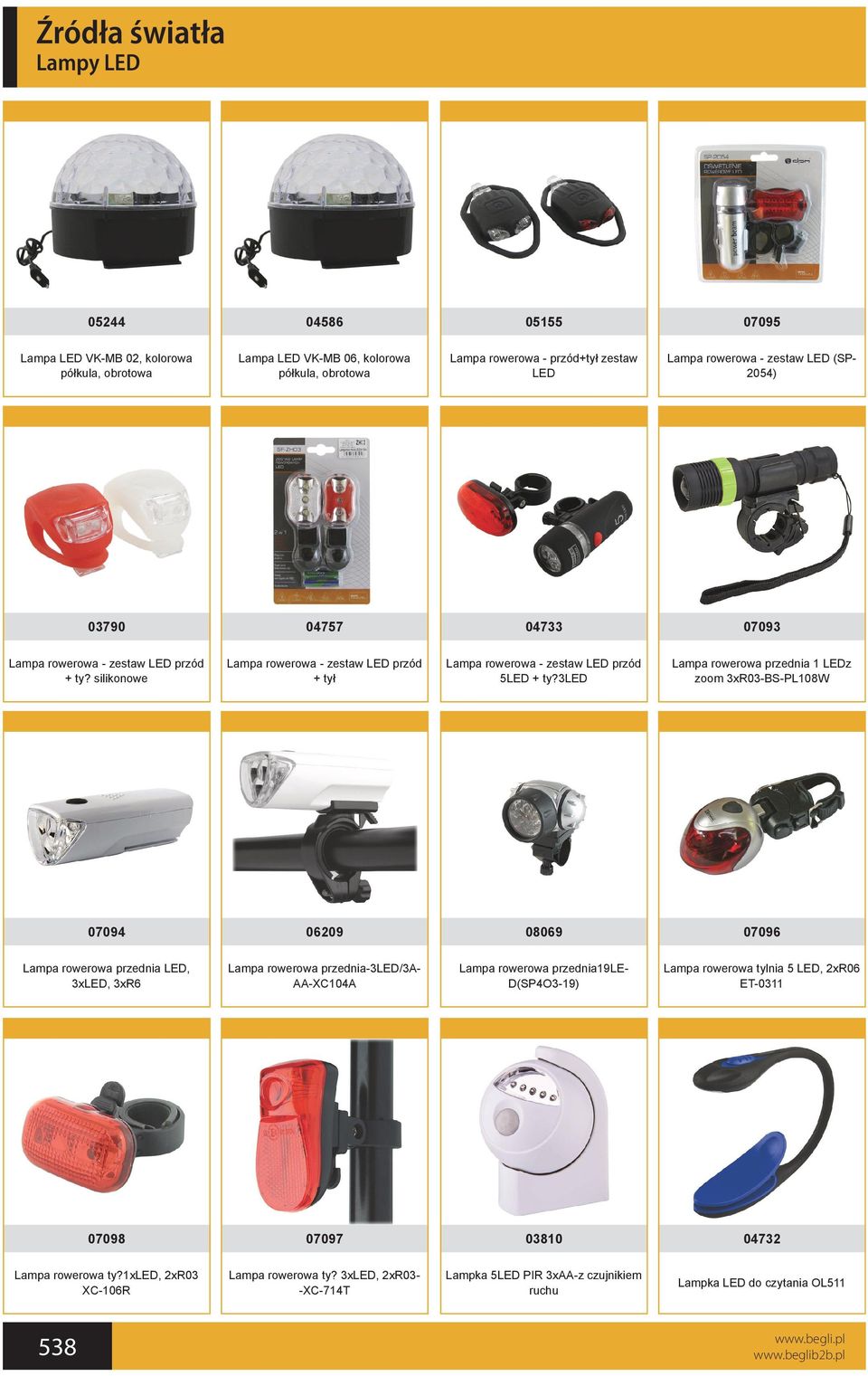 3led Lampa rowerowa przednia 1 LEDz zoom 3xR03-BS-PL108W 07094 06209 08069 07096 Lampa rowerowa przednia LED, 3xLED, 3xR6 Lampa rowerowa przednia-3led/3a- AA-XC104A Lampa rowerowa przednia19le-
