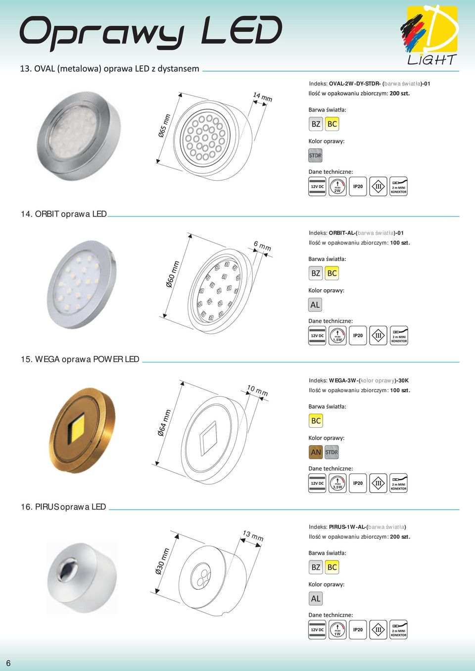szt. 1,5W 15.