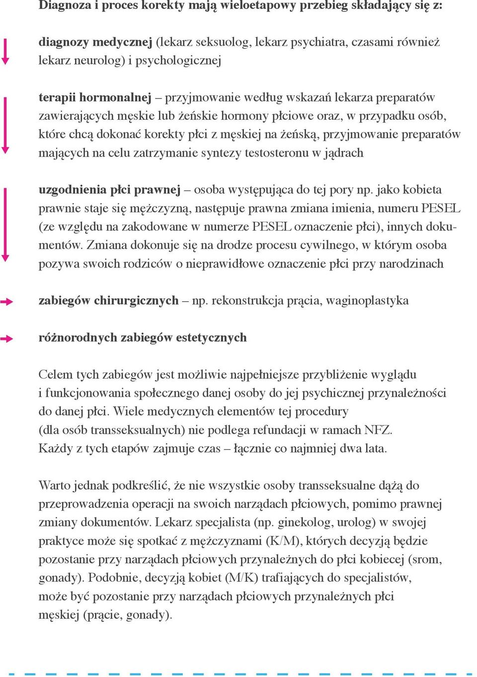 mających na celu zatrzymanie syntezy testosteronu w jądrach uzgodnienia płci prawnej osoba występująca do tej pory np.