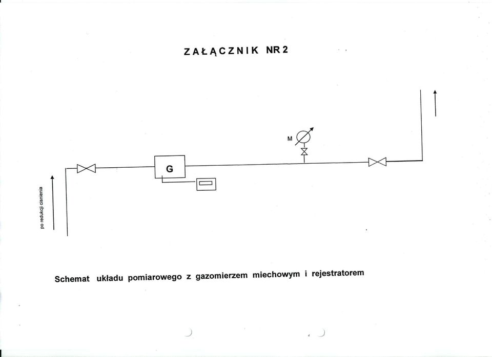 pomiarowego z gazomierzem