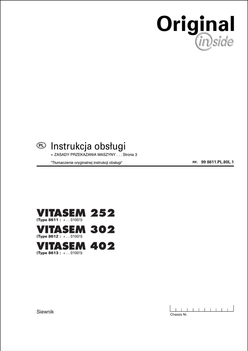 99 8611..80L.1 VITASEM 252 (Type 8611 : +.