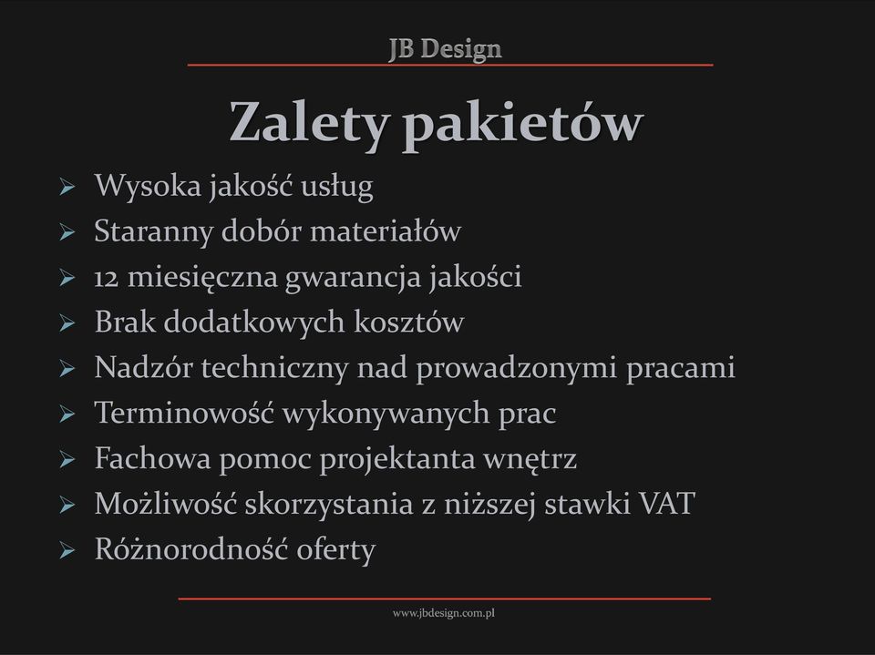 nad prowadzonymi pracami Terminowość wykonywanych prac Fachowa pomoc