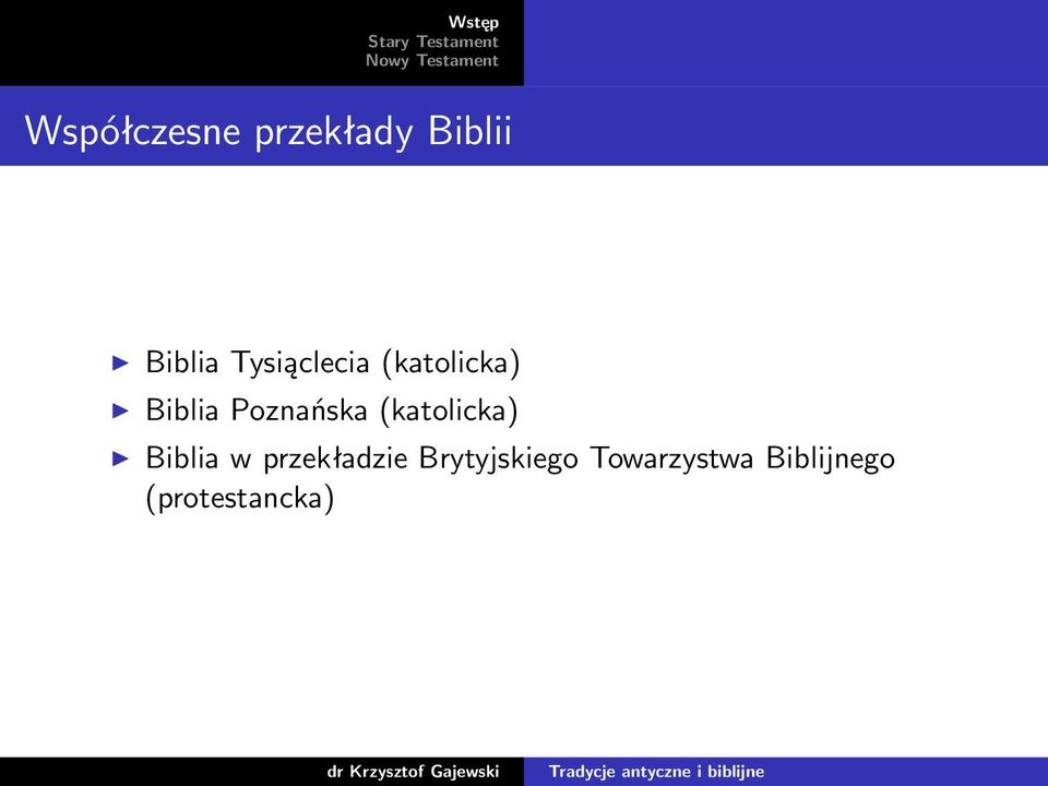 Poznańska (katolicka) Biblia w