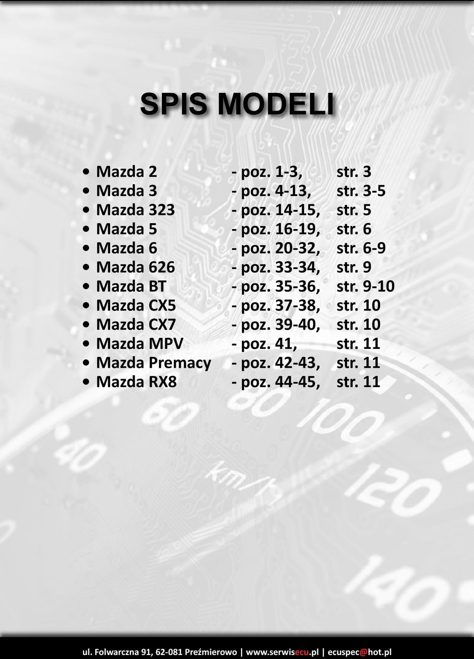 35-36, - poz. 37-38, - poz. 39-40, - poz. 41, - poz. 42-43, - poz. 44-45, str. 3 str. 3-5 str. 5 str. 6 str.