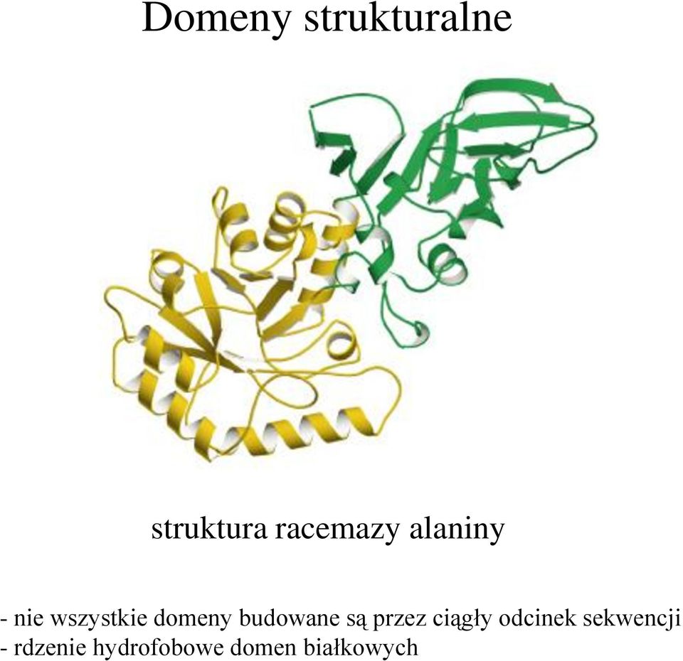 domeny budowane są przez ciągły