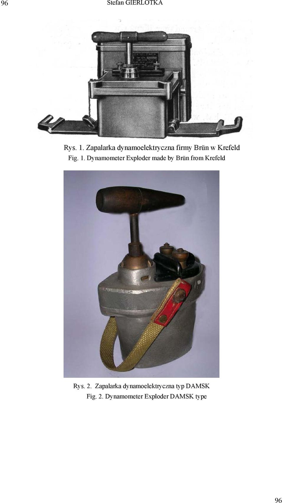 1. Dynamometer Exploder made by Brün from Krefeld Rys.