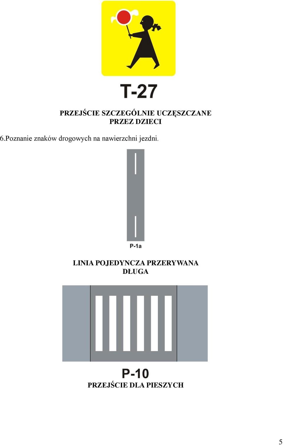 Poznanie znaków drogowych na