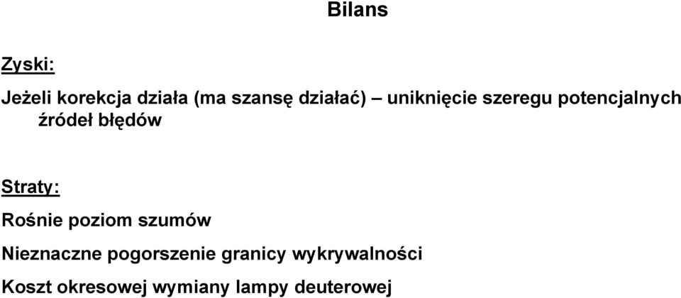 błędów Straty: Rośnie poziom szumów Nieznaczne