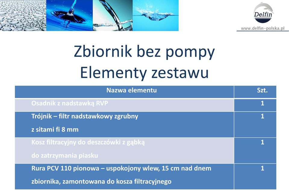 mm Kosz filtracyjny do deszczówki z gąbką do zatrzymania piasku Rura