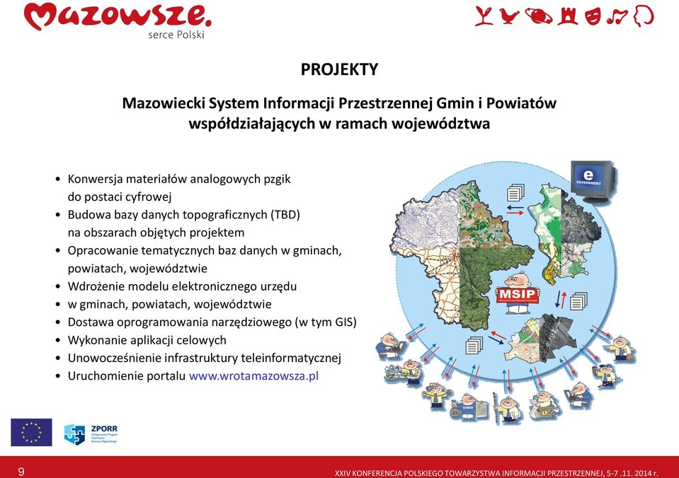 Wdrożenie modelu elektronicznego urzędu w gminach, powiatach, województwie Dostawa oprogramowania narzędziowego (w tym GIS) Wykonanie aplikacji celowych