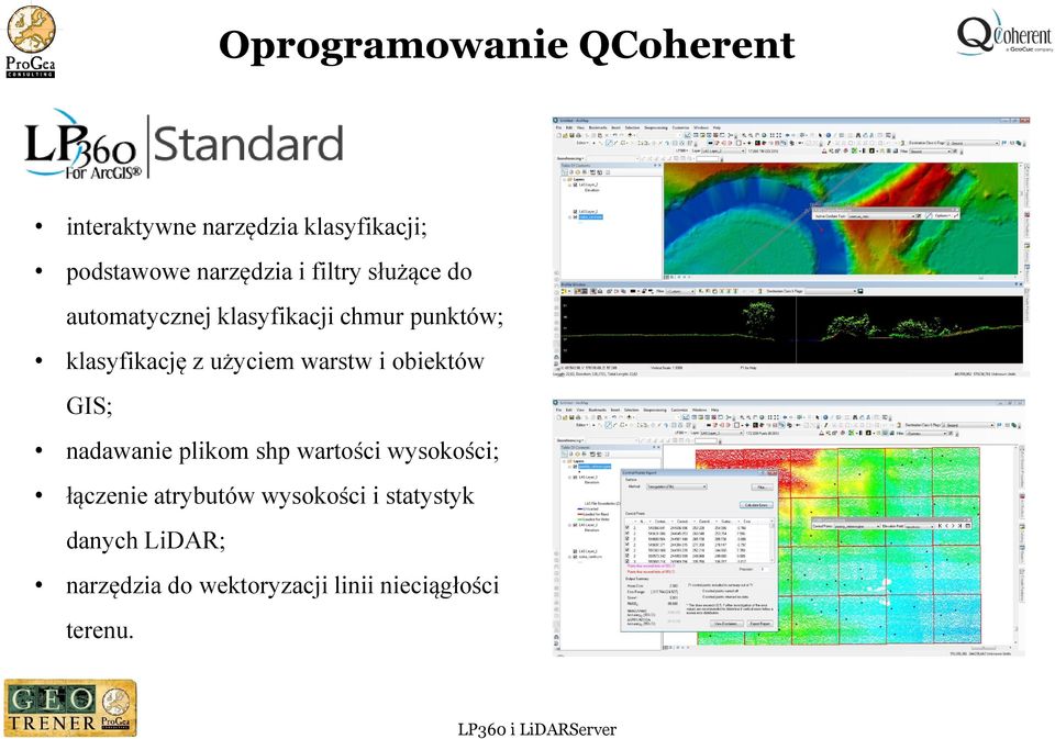 warstw i obiektów GIS; nadawanie plikom shp wartości wysokości; łączenie atrybutów