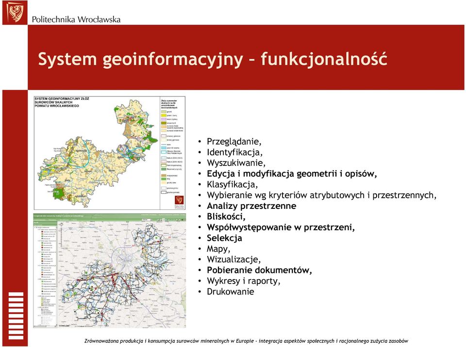 atrybutowych i przestrzennych, Analizy przestrzenne Bliskości, Współwystępowanie w