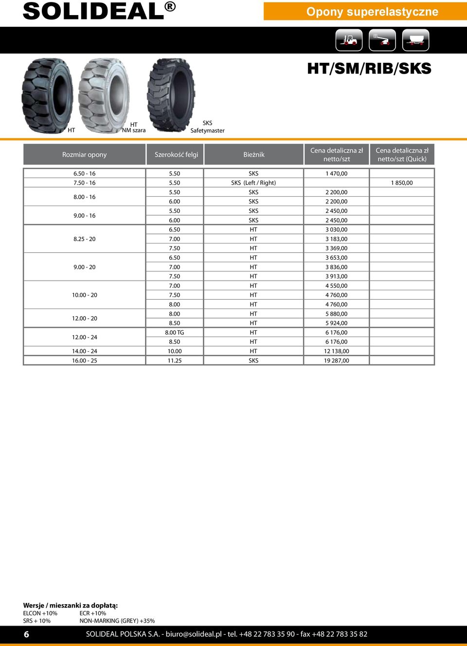50 HT 3 653,00 9.00-20 7.00 HT 3 836,00 7.50 HT 3 913,00 7.00 HT 4 550,00 10.00-20 7.50 HT 4 760,00 8.00 HT 4 760,00 12.00-20 8.00 HT 5 880,00 8.50 HT 5 924,00 12.00-24 8.00 TG HT 6 176,00 8.