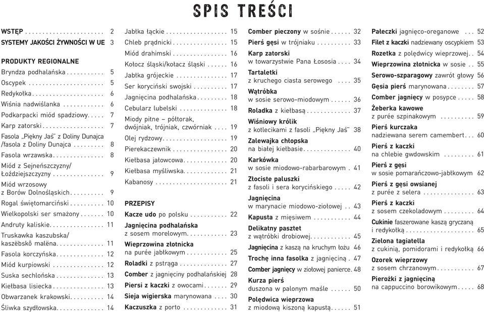 .. 7 Fasola Piękny Jaś z Doliny Dunajca /fasola z Doliny Dunajca... 8 Fasola wrzawska... 8 Miód z Sejneńszczyzny/ Łoździejszczyzny... 9 Miód wrzosowy z Borów Dolnośląskich... 9 Rogal świętomarciński.