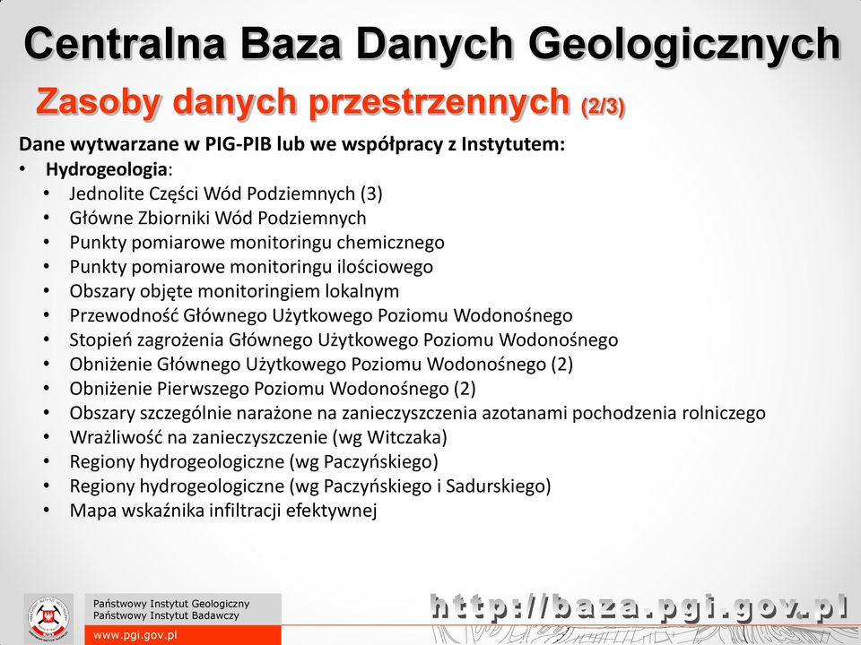 Użytkowego Poziomu Wodonośnego Obniżenie Głównego Użytkowego Poziomu Wodonośnego (2) Obniżenie Pierwszego Poziomu Wodonośnego (2) Obszary szczególnie narażone na zanieczyszczenia azotanami