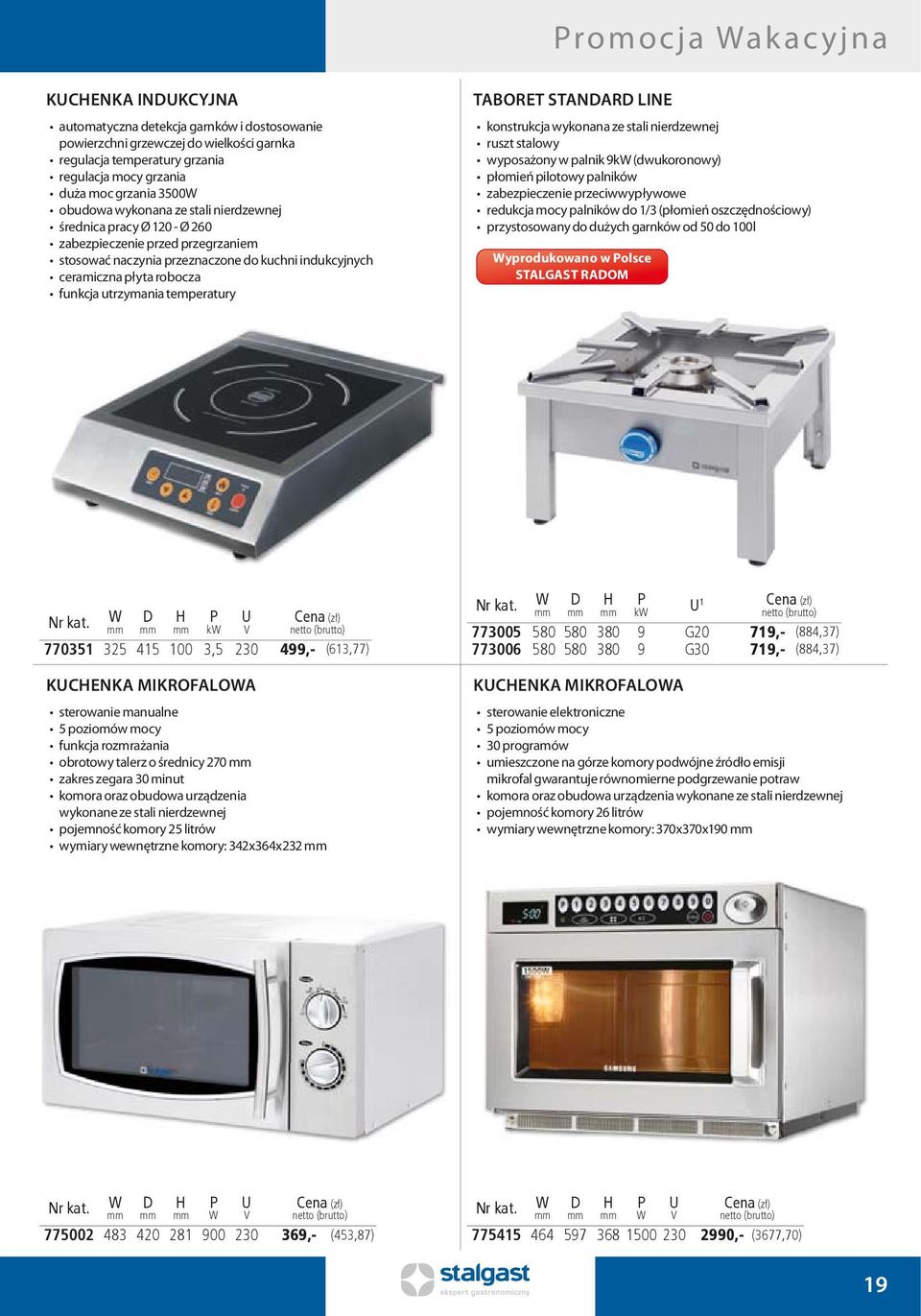 TABORET STANAR LINE konstrukcja wykonana ze stali nierdzewnej ruszt stalowy wyposażony w palnik 9kW (dwukoronowy) płomień pilotowy palników zabezpieczenie przeciwwypływowe redukcja mocy palników do