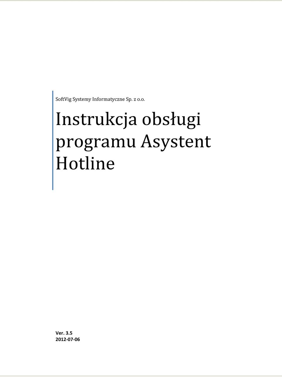 Instrukcja obsługi