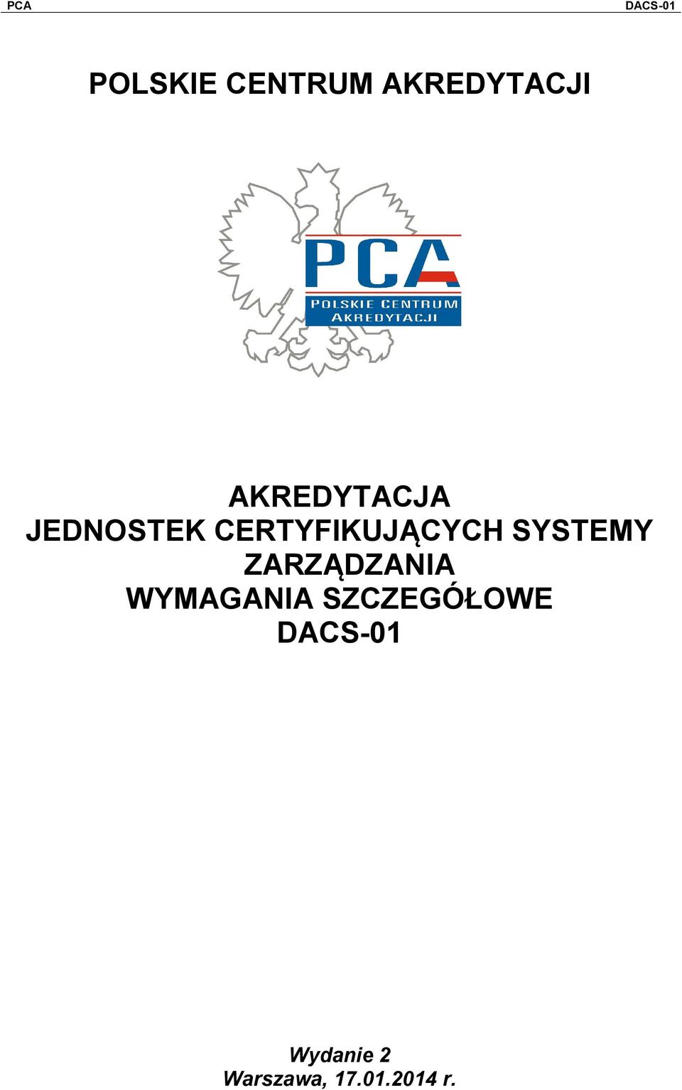 CERTYFIKUJĄCYCH SYSTEMY ZARZĄDZANIA