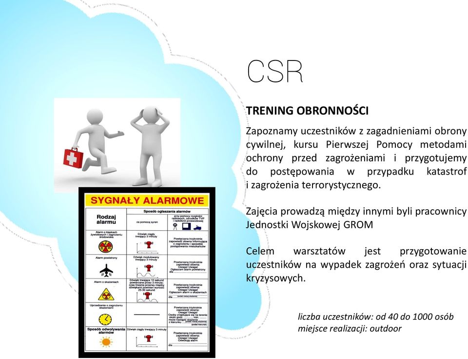 Zajęcia prowadzą między innymi byli pracownicy Jednostki Wojskowej GROM Celem warsztatów jest przygotowanie