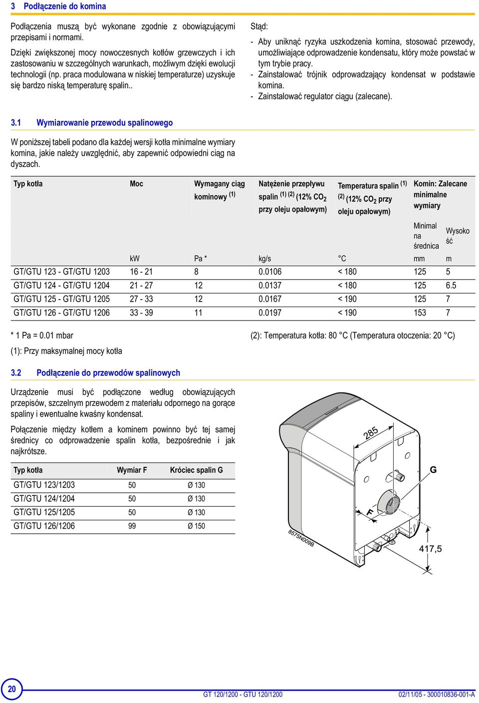 praca modulowana w niskiej temperaturze) uzyskuje si bardzo nisk temperatur spalin.