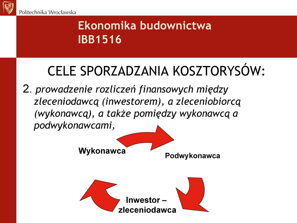 (inwestorem), a zleceniobiorcą (wykonawcą), a także pomiędzy