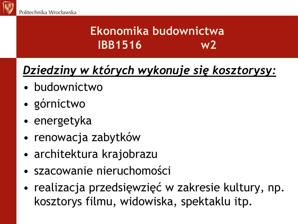 architektura krajobrazu szacowanie nieruchomości realizacja