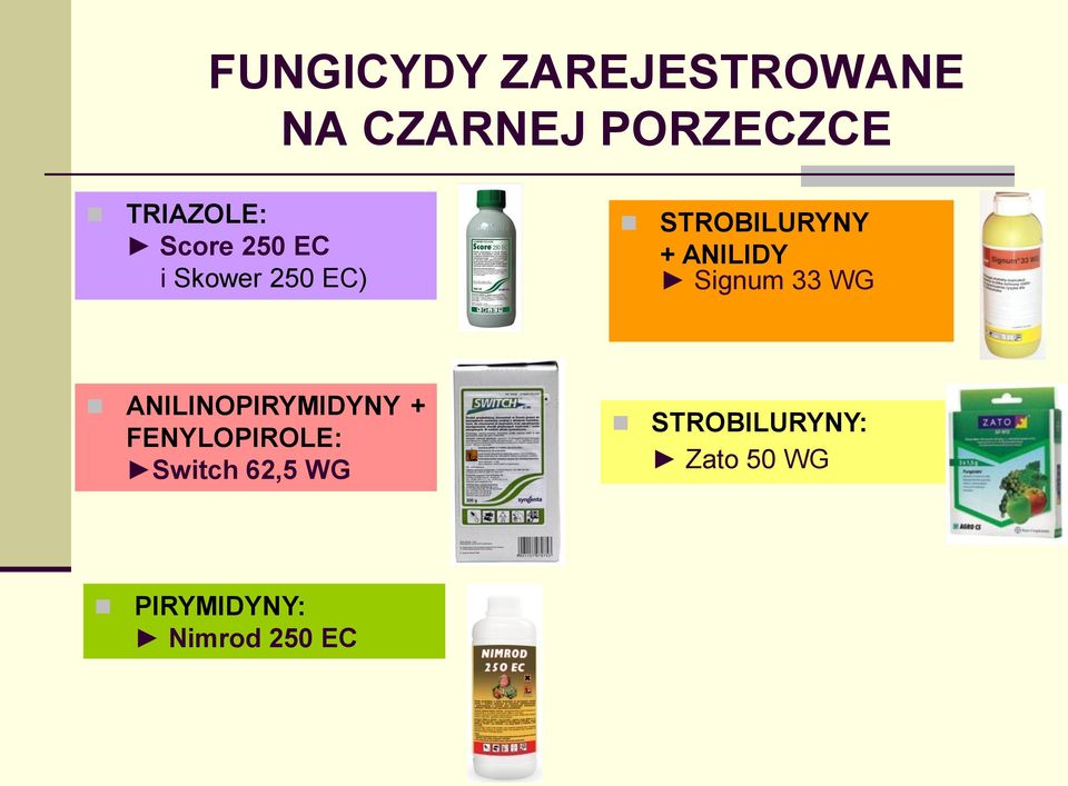 Signum 33 WG ANILINOPIRYMIDYNY + FENYLOPIROLE: Switch