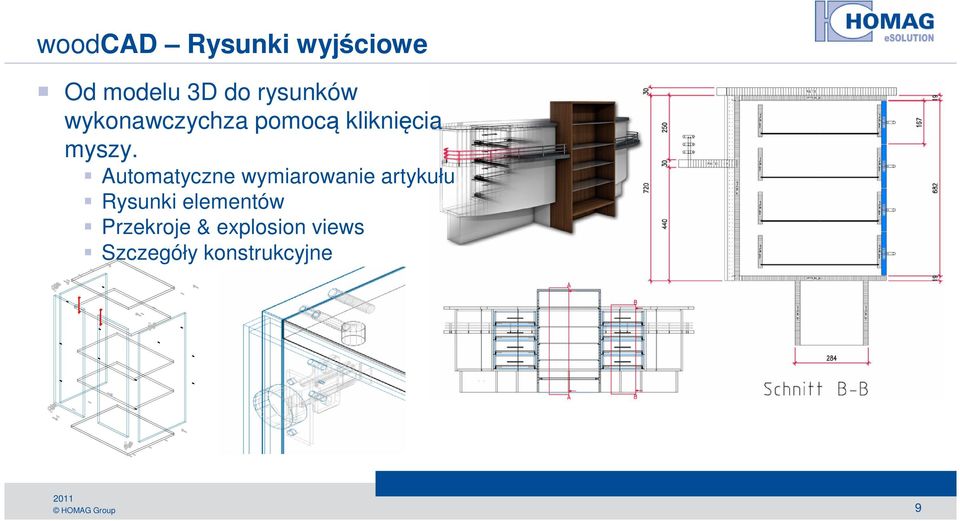 Automatyczne wymiarowanie artykułu Rysunki