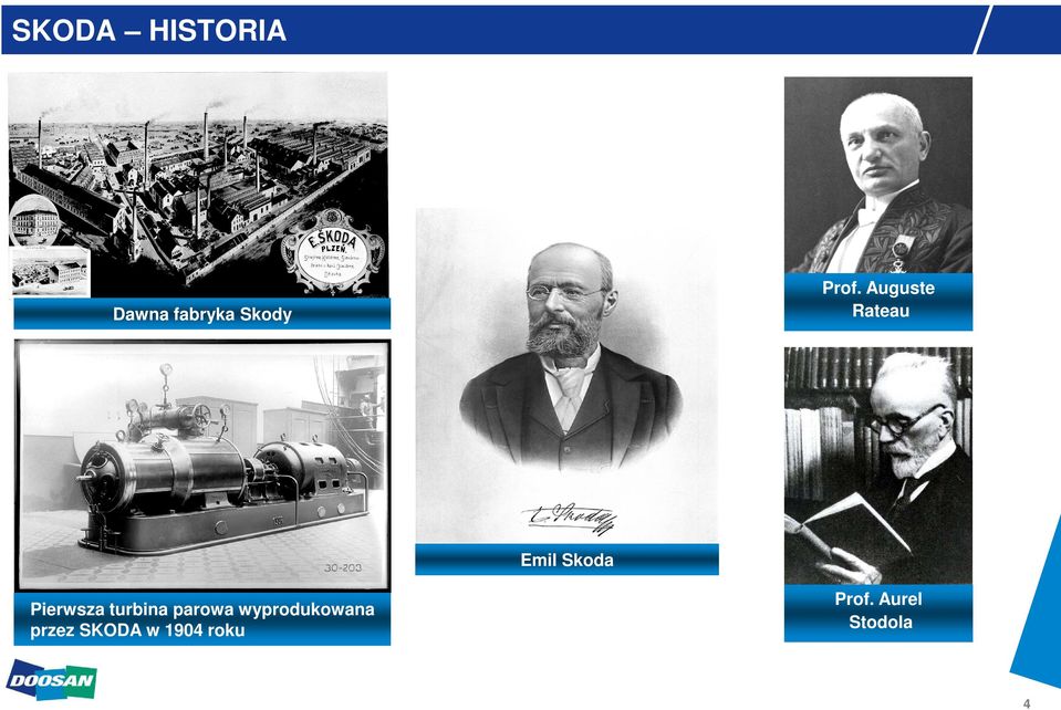 Emil Skoda Pierwsza turbina parowa