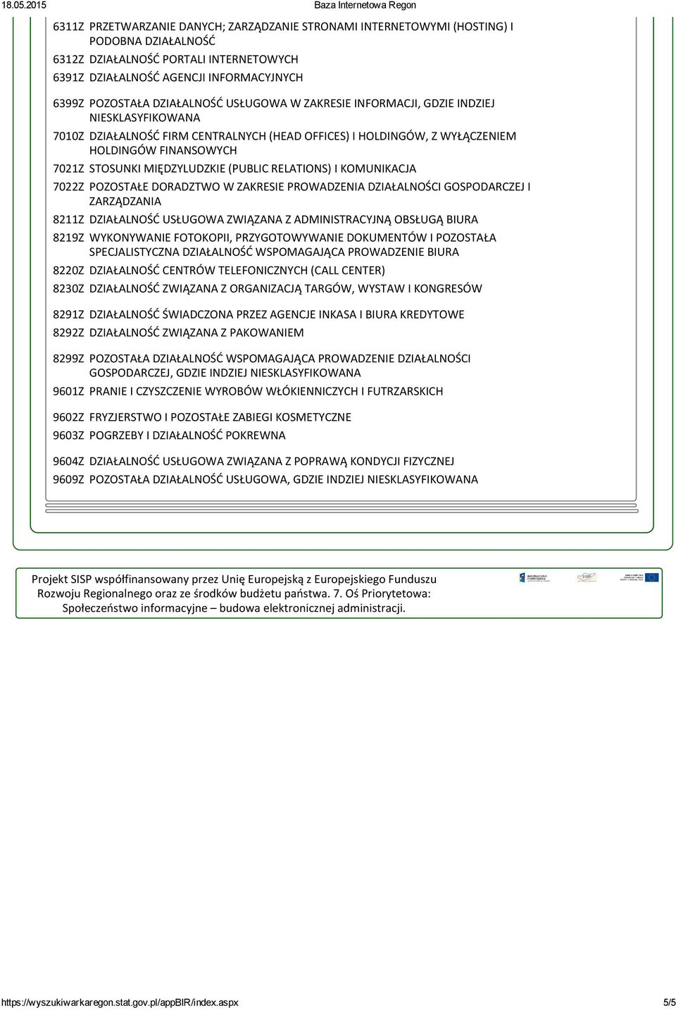 MIĘDZYLUDZKIE (PUBLIC RELATIONS) I KOMUNIKACJA 7022Z POZOSTAŁE DORADZTWO W ZAKRESIE PROWADZENIA DZIAŁALNOŚCI GOSPODARCZEJ I ZARZĄDZANIA 8211Z DZIAŁALNOŚĆ USŁUGOWA ZWIĄZANA Z ADMINISTRACYJNĄ OBSŁUGĄ