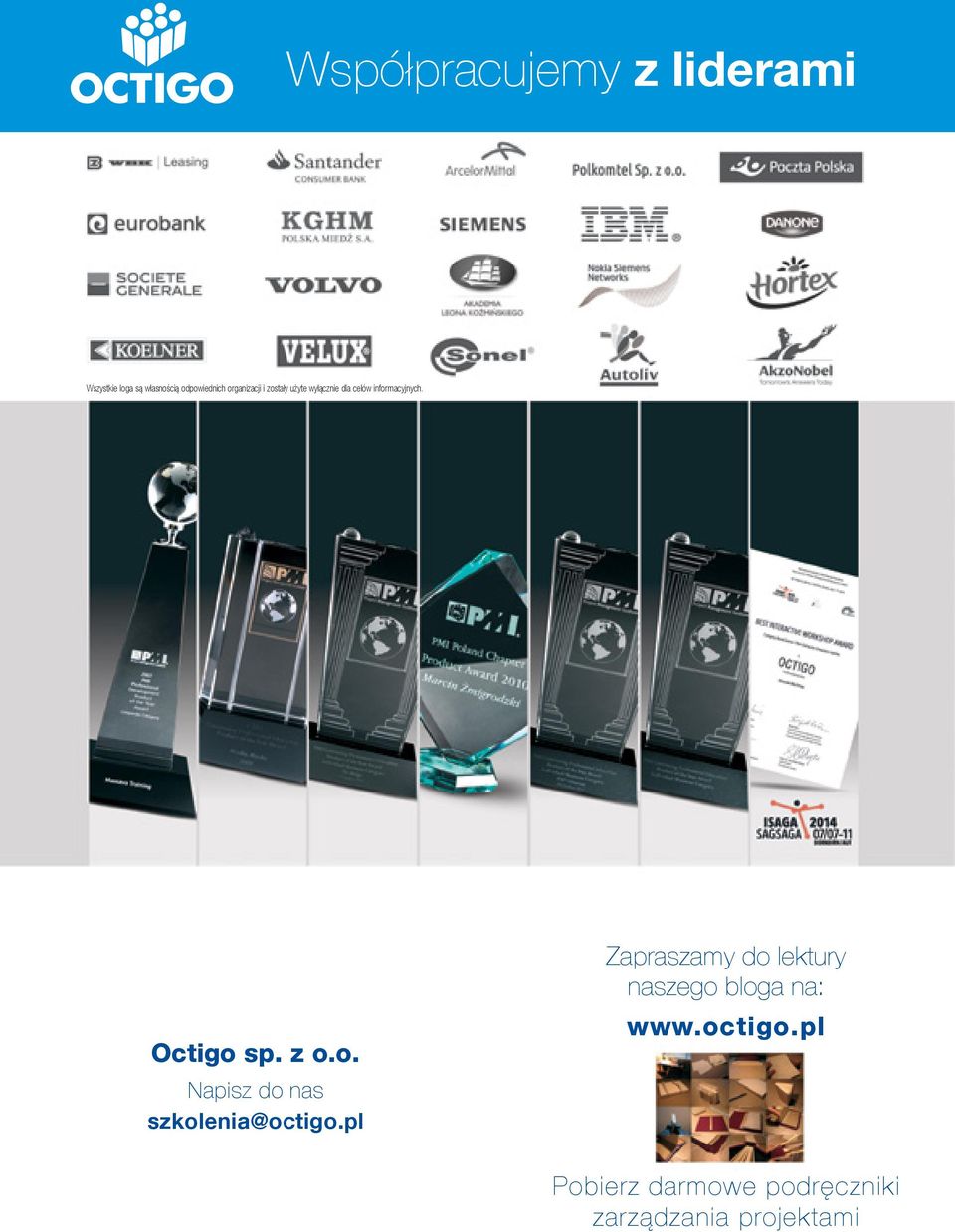Octigo sp. z o.o. Napisz do nas szkolenia@octigo.