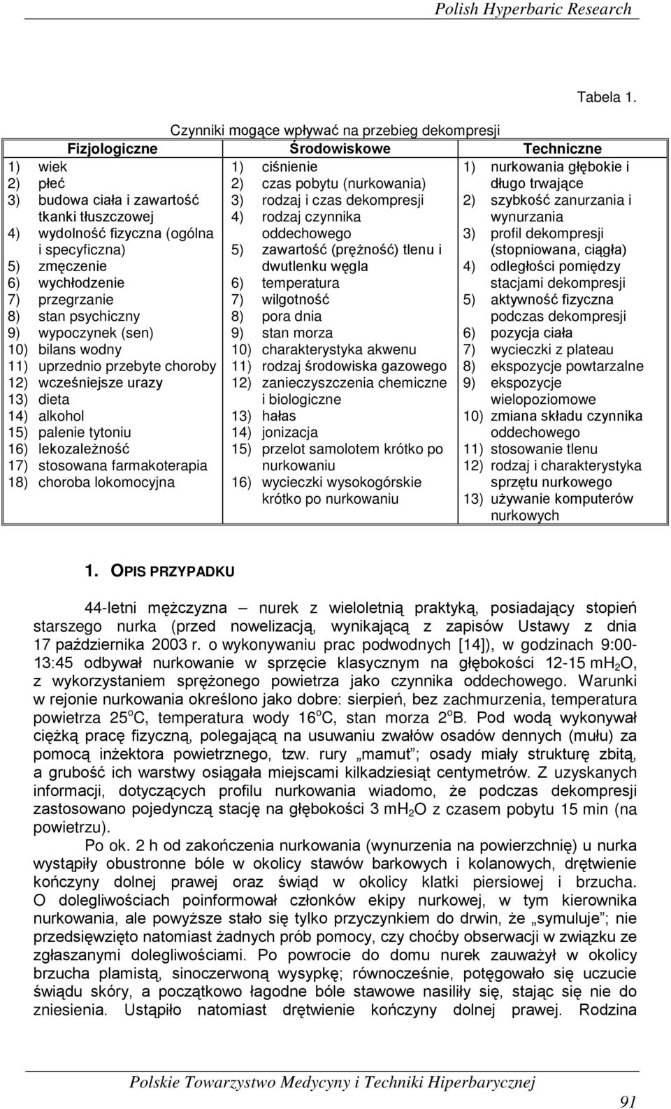 (prężność) tlenu i dwutlenku węgla 6) temperatura 7) wilgotność 8) pora dnia 9) stan morza 10) charakterystyka akwenu 11) rodzaj środowiska gazowego 12) zanieczyszczenia chemiczne i biologiczne 13)