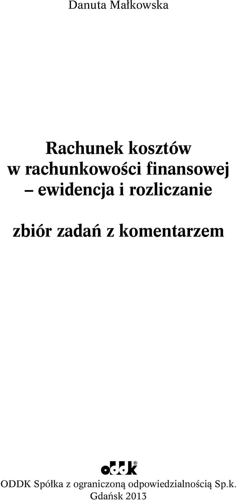 rozliczanie zbiór zadań z komentarzem ODDK