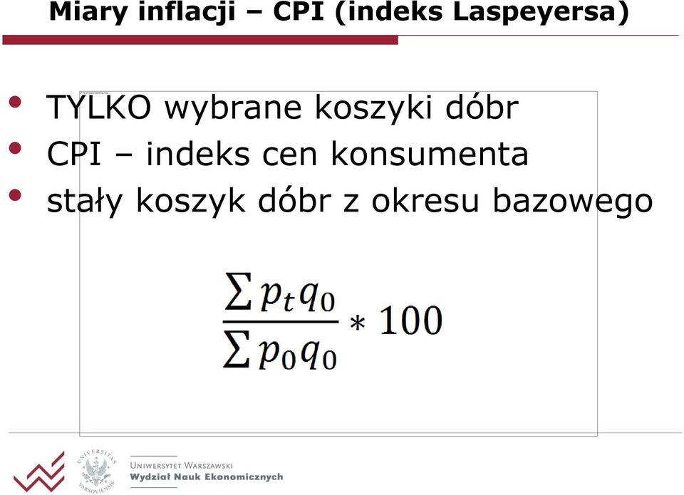 koszyki dóbr CPI indeks cen