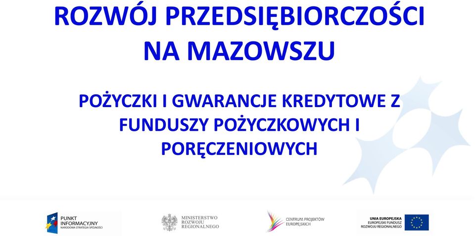 GWARANCJE KREDYTOWE Z