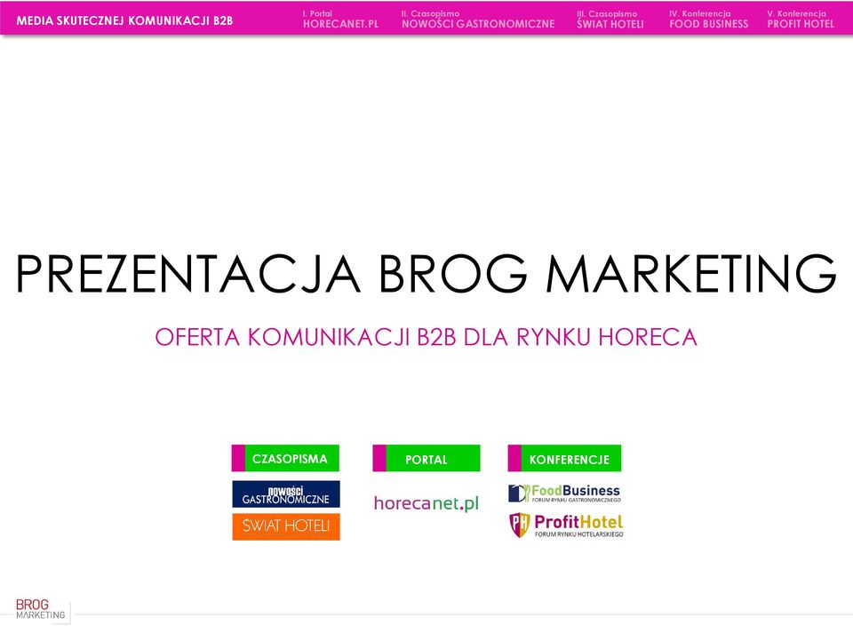 DLA RYNKU HORECA