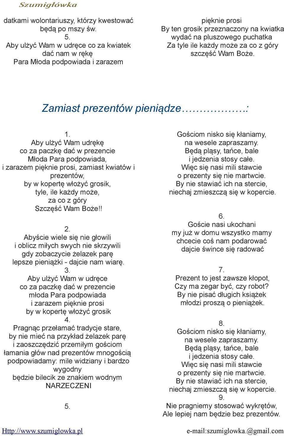 Wierszyki Na Wkładki Pdf