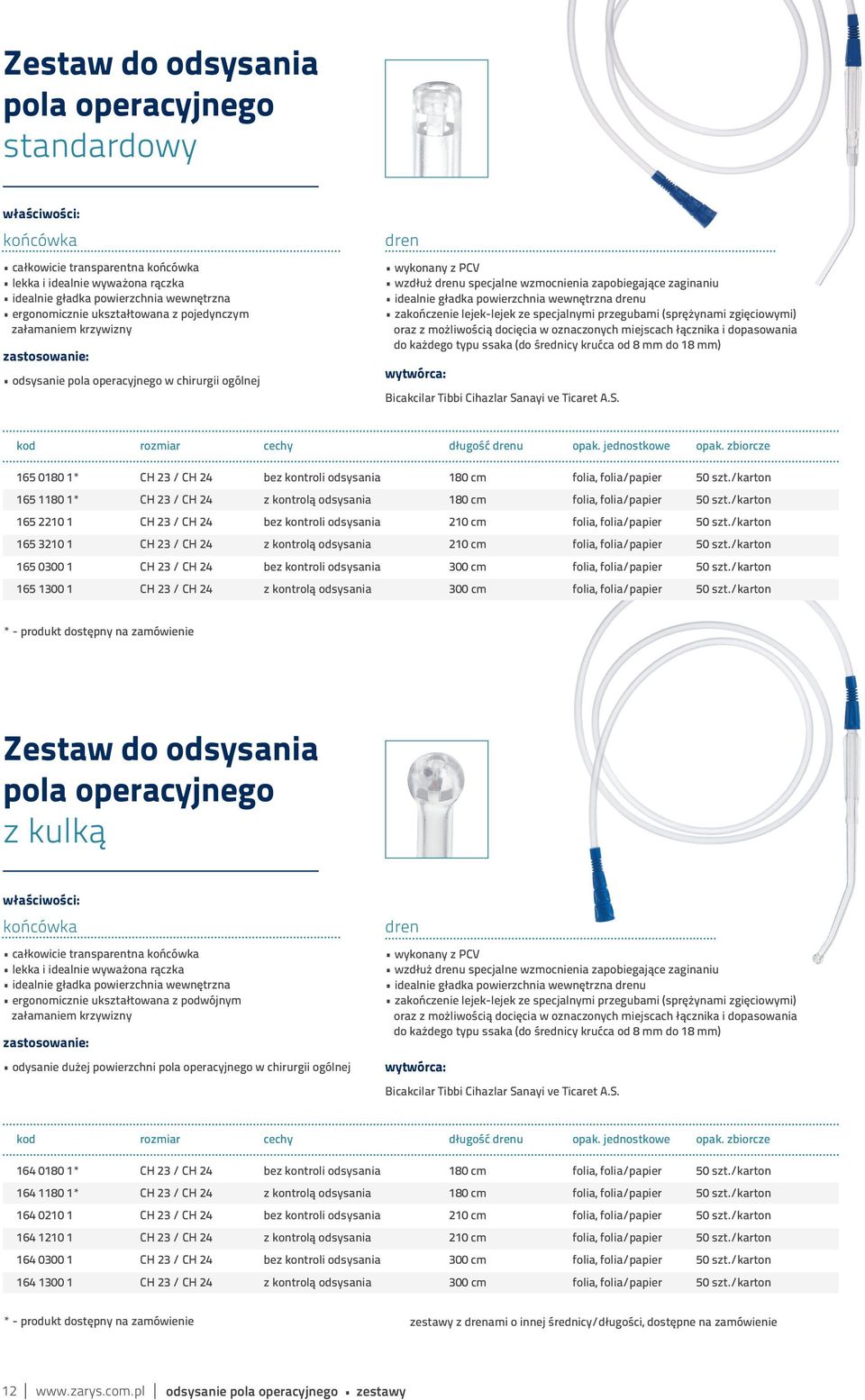 drenu zakończenie lejek-lejek ze specjalnymi przegubami (sprężynami zgięciowymi) oraz z możliwością docięcia w oznaczonych miejscach łącznika i dopasowania do każdego typu ssaka (do średnicy krućca
