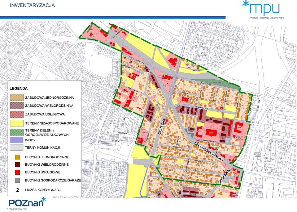 DZIAŁKOWYCH WODY TERNY KOMUNIKACJI BUDYNKI JEDNORODZINNE BUDYNKI