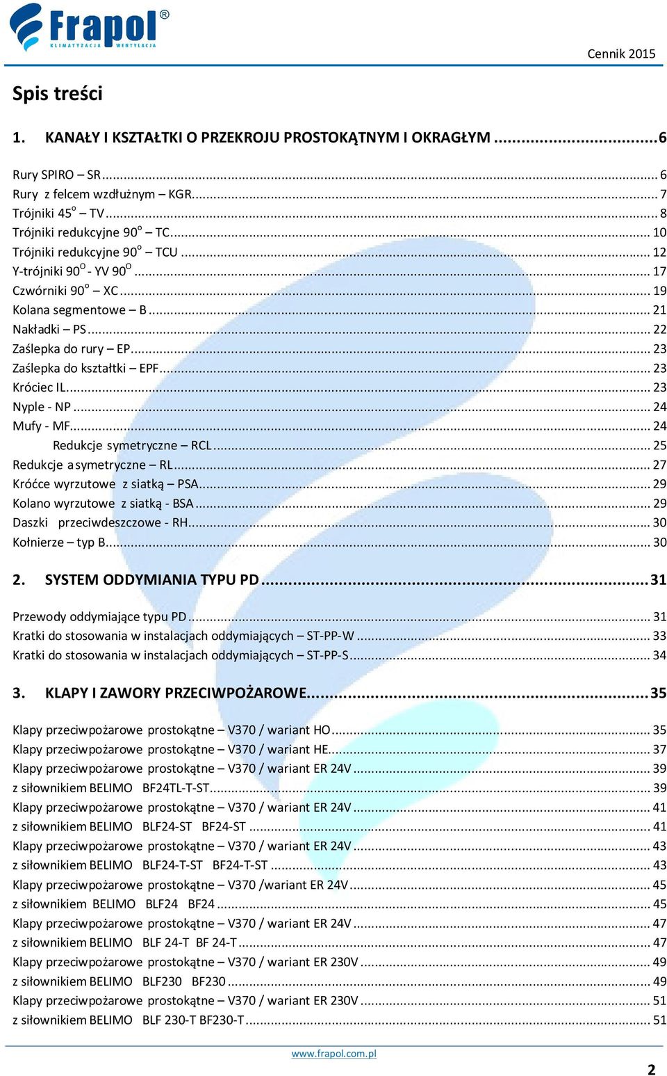 .. 23 Króciec IL... 23 Nyple - NP... 24 Mufy - MF... 24 Redukcje symetryczne RCL... 25 Redukcje asymetryczne RL... 27 Króćce wyrzutowe z siatką PSA... 29 Kolano wyrzutowe z siatką - BSA.