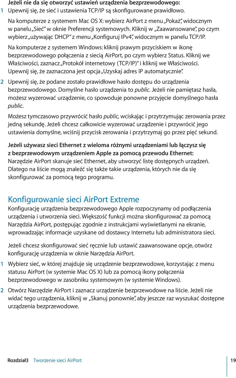 Kliknij w Zaawansowane, po czym wybierz używając DHCP z menu Konfiguruj IPv4, widocznym w panelu TCP/IP.