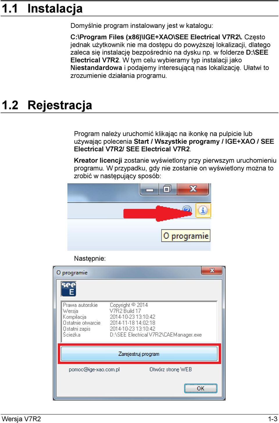 W tym celu wybieramy typ instalacji jako Niestandardowa i podajemy interesującą nas lokalizację. Ułatwi to zrozumienie działania programu. 1.