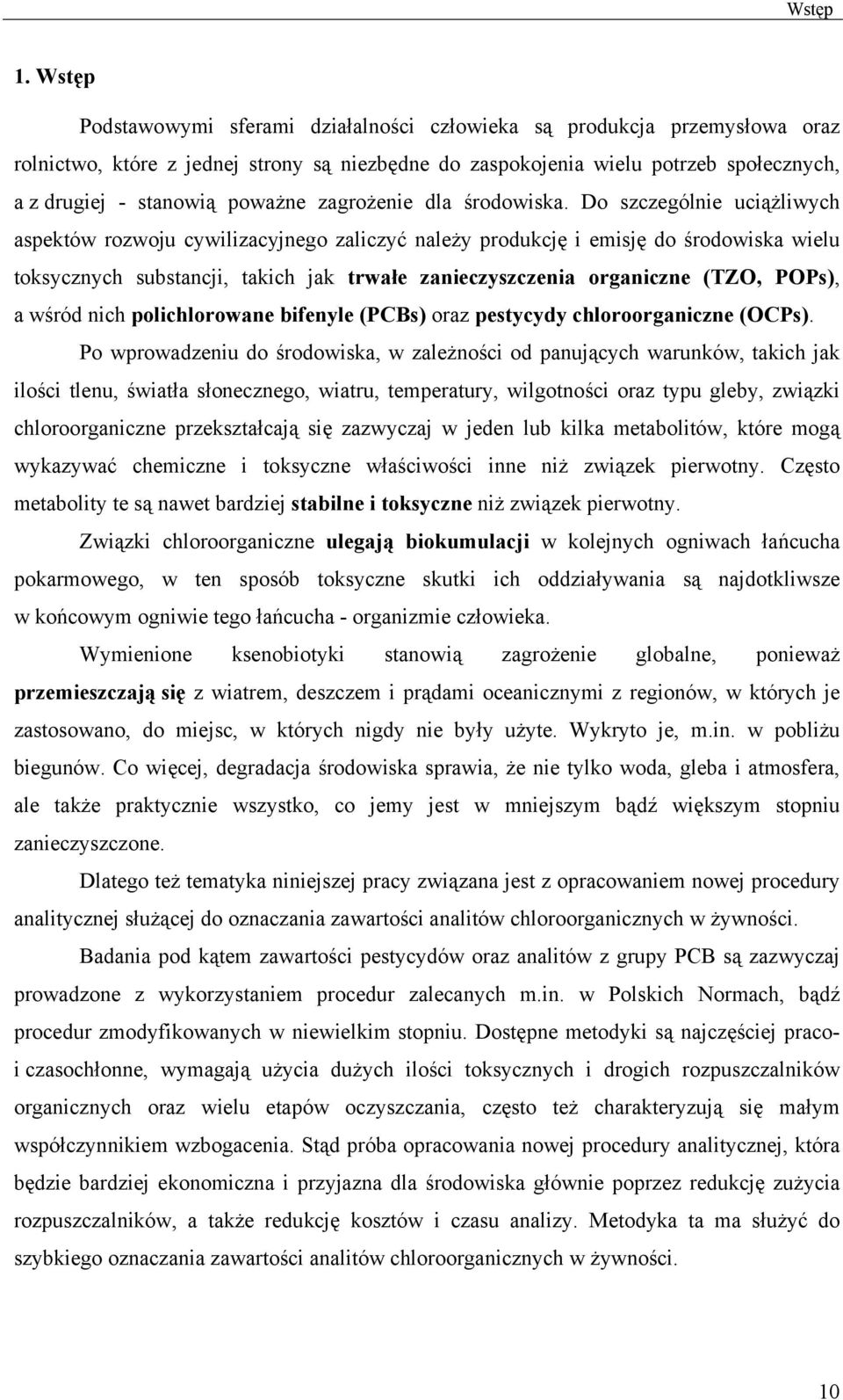 zagrożenie dla środowiska.