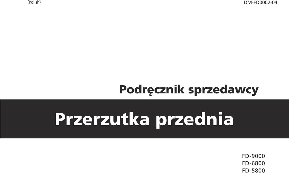 Przerzutka przednia