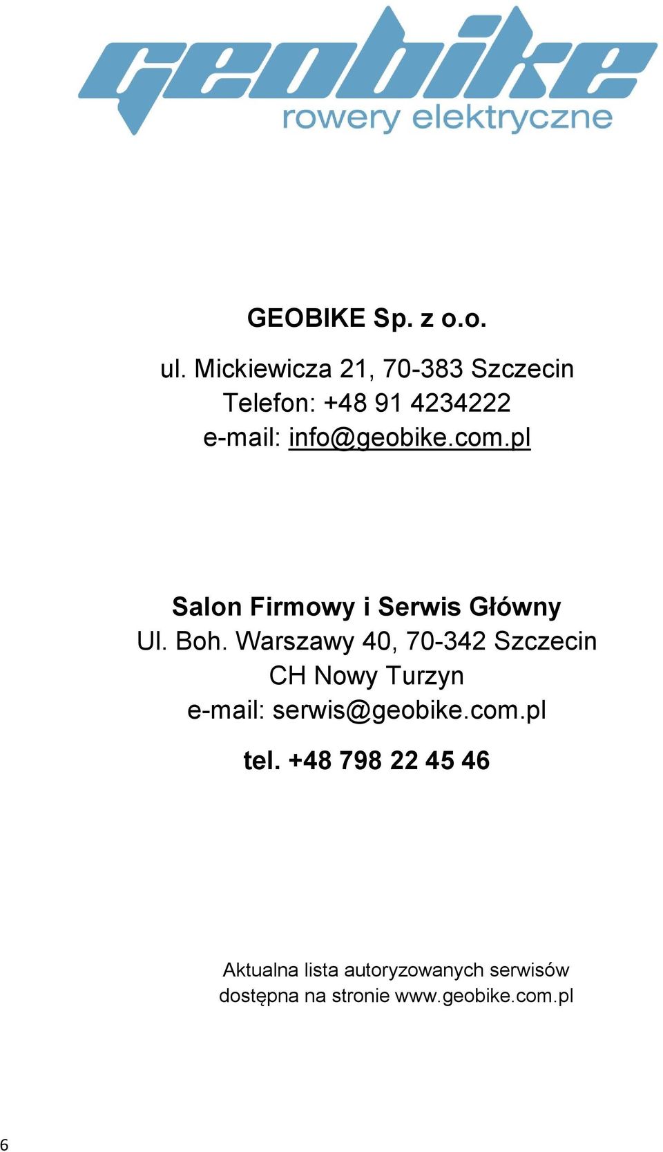 pl Salon Firmowy i Serwis Główny Ul. Boh.