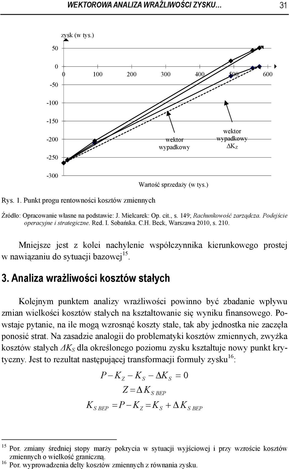 Mniejsze jest z kolei nachylenie współczynnika kierunkowego prostej w nawiązaniu do sytuacji bazowej 15. 3.