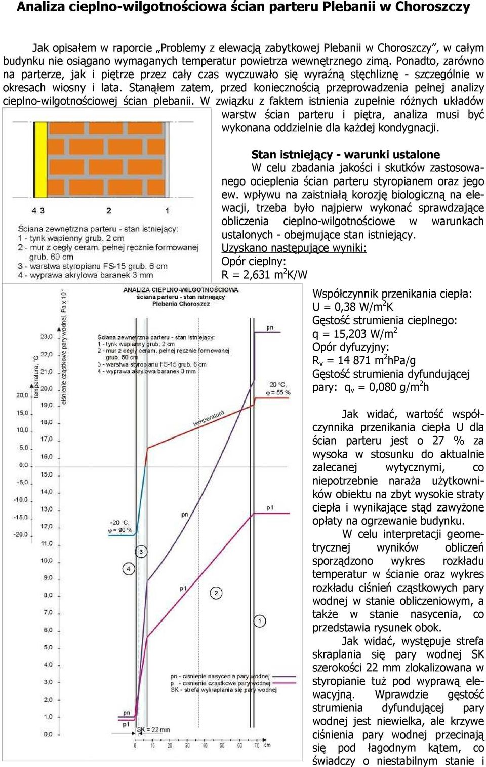 Stanąłem zatem, przed koniecznością przeprowadzenia pełnej analizy cieplno-wilgotnościowej ścian plebanii.